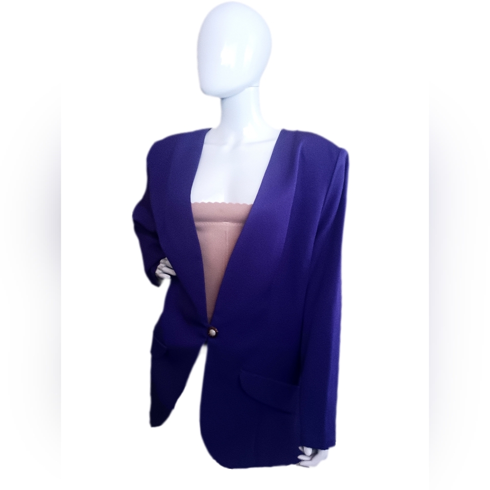 PURPLE BLAZER & MATCHING DRESS